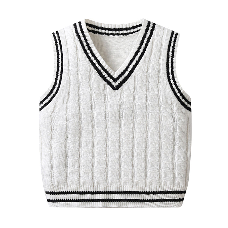 Baby Boys Solid Color Vests Waistcoats Knitwear Wholesale 22122691